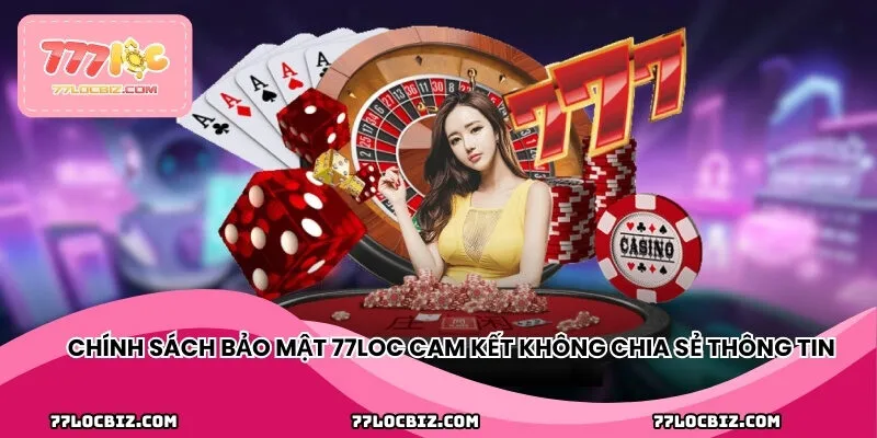Chính sách bảo mật 77LOC cam kết không chia sẻ thông tin